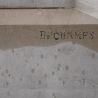 DECHAMPS Jean-Baptiste Marbrier-Sculpteur sur le monument