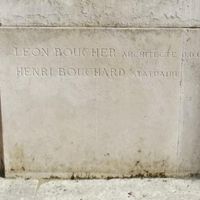 BOUCHER Léon Architecte sur le monument
