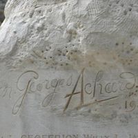 ACHARD Jean-Georges Pierre Sculpteur sur le monument