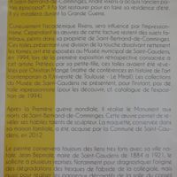 RIXENS André Sculpteur sur le monument