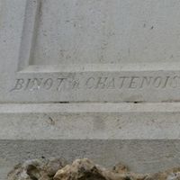 BINOT Marbrier sur le monument