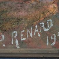 RENARD P. Peintre sur le monument