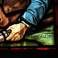 BONNEVILLE A. Maître-Verrier sur le monument